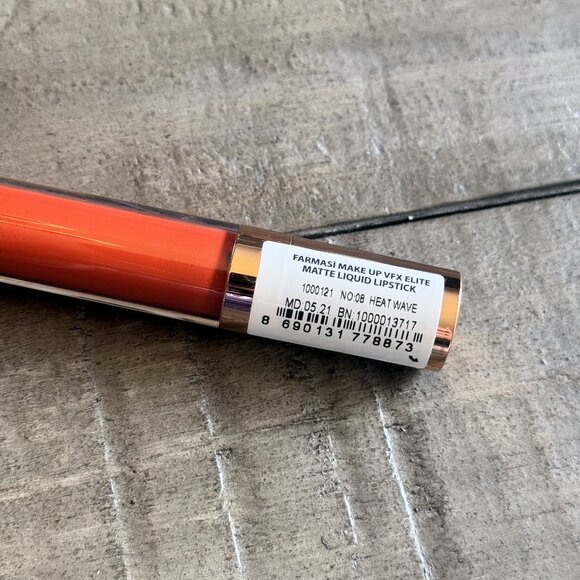 FARMASI VFX Elite Matte Liquid Lipstick #08 Heat Wave Long Lasting NIB - Picture 4 of 6